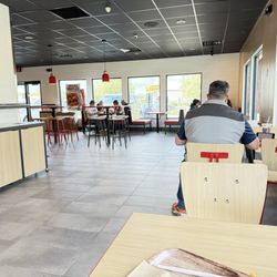 KFC - Brand new remodeled eating area and counter.