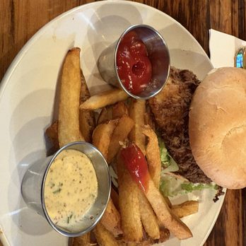 Crooked Oak Tavern - Dijon Flounder Sandwich - American Near Me - Conway, South Carolina Crooked Oak Tavern - Dijon Flounder Sandwich - American Near Me - Conway, South Carolina