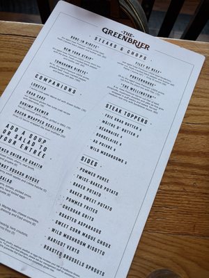 Menu photo 1 The Greenbrier Restaurant Gatlinburg, TN Menu photo 1 The Greenbrier Restaurant Gatlinburg, TN