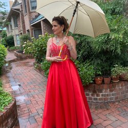 Gown perfectly cleaned and pressed!