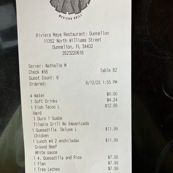 Riviera Maya - Check out - Mexican Near Me - Dunnellon, Florida