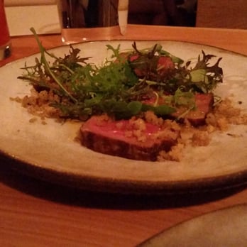 The Progress - Grilled BN ranch beef with mustard-miso oyster sauce - New American Near Me - San Francisco, California The Progress - Grilled BN ranch beef with mustard-miso oyster sauce - New American Near Me - San Francisco, California
