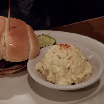 Crystal Beer Parlor - Veggie burger with potato salad - Southern Near Me - Savannah, Georgia