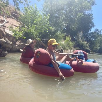 Zion Tubing - Girls just wanna have fun! - Tubing Near Me - Virgin, Utah