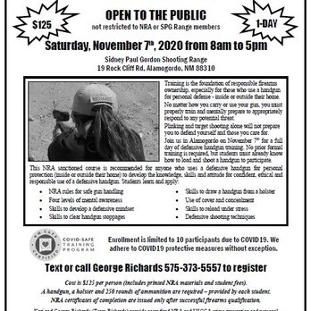 Team Richards - Firearm Training Near Me - La Luz, New Mexico