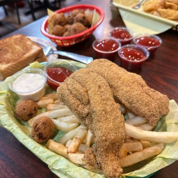 Catfish House - these new hush-puppies suk. Guy says they can't get the old ones anymore. Wife was pissed. - Seafood Near Me - Carrollton, Texas Catfish House - these new hush-puppies suk. Guy says they can't get the old ones anymore. Wife was pissed. - Seafood Near Me - Carrollton, Texas