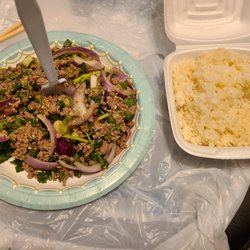 Shaiyo Thai - Beef larb with rice