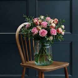 Bloomgol Flowers - pink and white roses for delivery in Houston tx