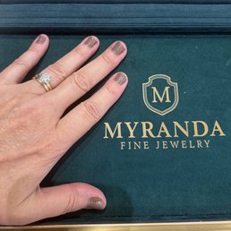My wedding set that Monica helped me pick the diamond and select our bands. My wedding set that Monica helped me pick the diamond and select our bands.