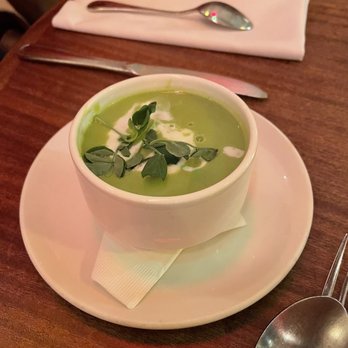 Tilikum Place Cafe - Minty English Pea Soup - New American Near Me - Seattle, Washington