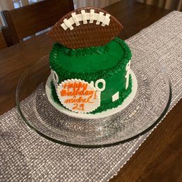 a football themed cake