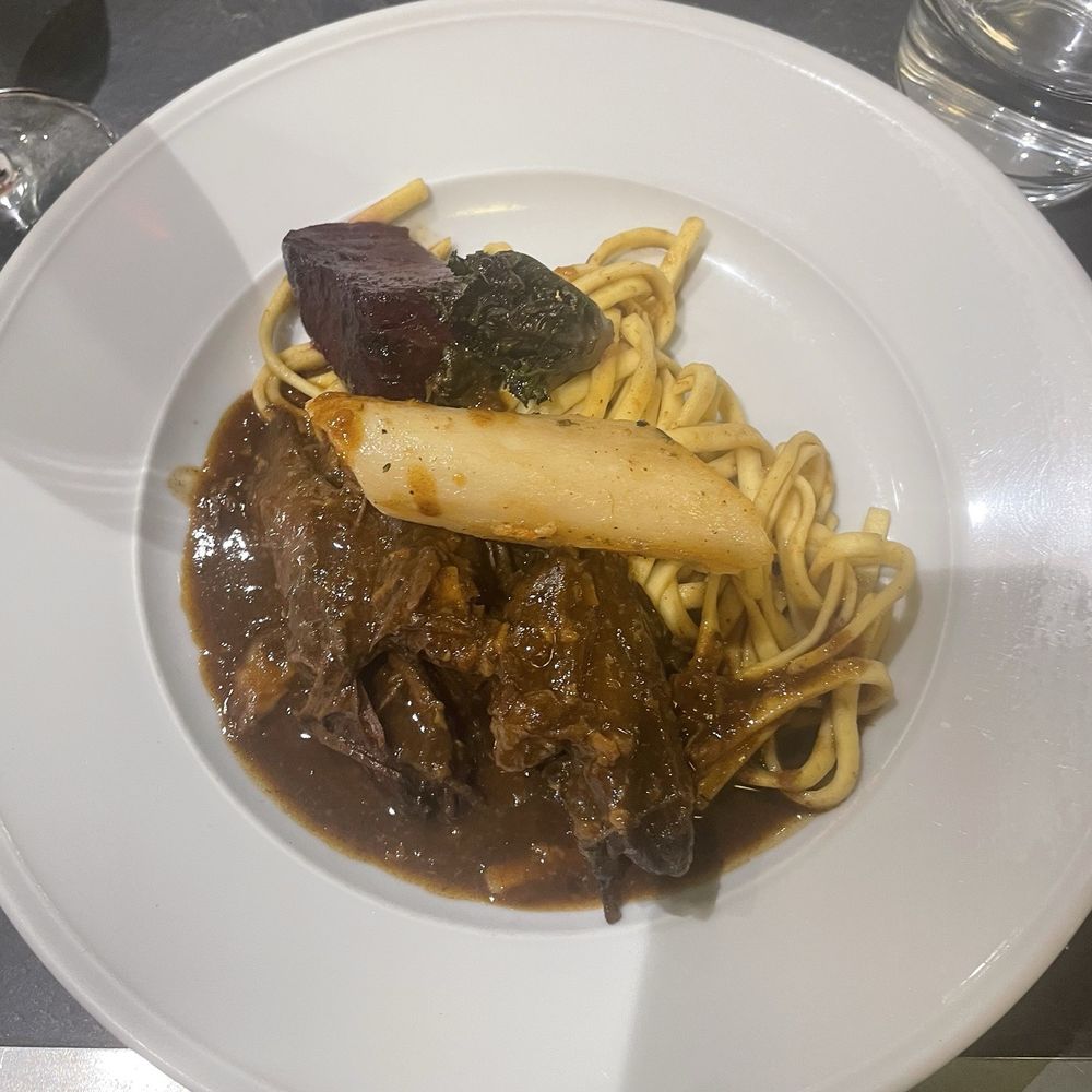 Le Florimond - Wild boar and mushroom pasta - French Near Me - Paris, 75 Le Florimond - Wild boar and mushroom pasta - French Near Me - Paris, 75