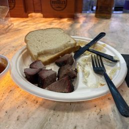 Bad burnt ends. Decent slaw and Mac and cheese. Bad burnt ends. Decent slaw and Mac and cheese.