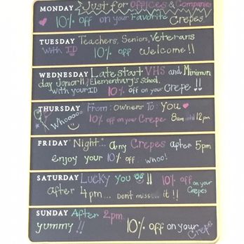 Crepissima - Daily discounts - Creperies Near Me - Valencia, California Crepissima - Daily discounts - Creperies Near Me - Valencia, California