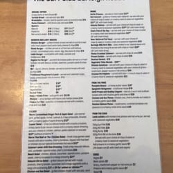 Burleigh Beach Club - Great Menu