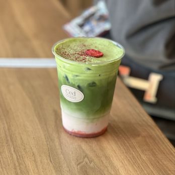 Ced Coffee & Donut - strawberry double matcha - Coffee & Tea Near Me - Westminster, California Ced Coffee & Donut - strawberry double matcha - Coffee & Tea Near Me - Westminster, California