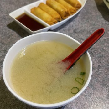 Osaka - Miso soup & egg rolls - Japanese Near Me - Louisville, Kentucky Osaka - Miso soup & egg rolls - Japanese Near Me - Louisville, Kentucky