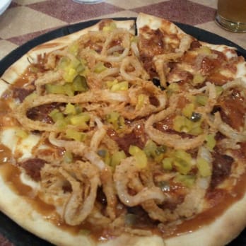Metro Pizza - Flying Piggle Pizza! So good, pulled pork, fried onions, cheese, pickles and bbq sauce. What more could you want - Pizza Near Me - Henderson, Nevada Metro Pizza - Flying Piggle Pizza! So good, pulled pork, fried onions, cheese, pickles and bbq sauce. What more could you want - Pizza Near Me - Henderson, Nevada