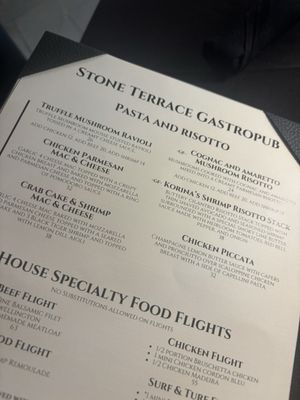 Menu photo 1 Stone Terrace Gastropub San Antonio, TX Menu photo 1 Stone Terrace Gastropub San Antonio, TX