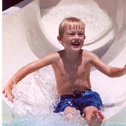 Hays Communities YMCA - Water slides and aquatic playscape