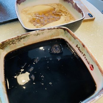 Meet Fresh - Hot Grass Jelly Soup Combo C and tofu pudding - Desserts Near Me - Cerritos, California Meet Fresh - Hot Grass Jelly Soup Combo C and tofu pudding - Desserts Near Me - Cerritos, California