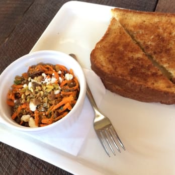 Eurasia Coffee Co - Grilled cheese with white cheddar and Apple slices / carrot salad (spectacular!) - Coffee & Tea Near Me - Springfield, Missouri Eurasia Coffee Co - Grilled cheese with white cheddar and Apple slices / carrot salad (spectacular!) - Coffee & Tea Near Me - Springfield, Missouri