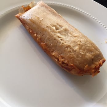 Taco Maya - Kinda dry chicken tamale. - Mexican Near Me - Exton, Pennsylvania Taco Maya - Kinda dry chicken tamale. - Mexican Near Me - Exton, Pennsylvania