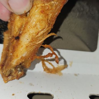 Buffalo Wild Wings - 3 out of 6 flats have strands coming from them. - Sports Bars Near Me - Greenville, North Carolina