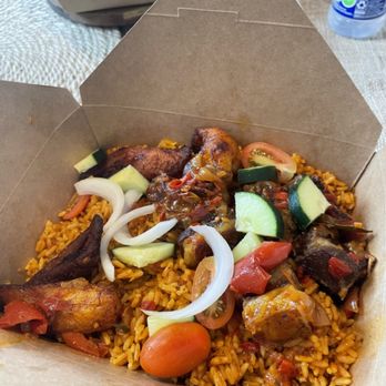 Kojokojo Fusion - Jollof Rice with Goat - Caribbean Near Me - Oakland, California