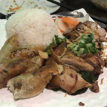 Pho Element - Five-spices chicken with egg rolls - Vietnamese Near Me - San Mateo, California