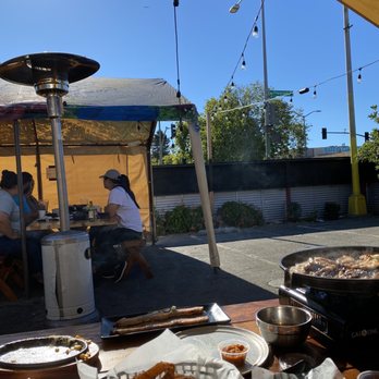 Gogi Time - We were seated in direct sunlight while the people across from us were in the shade. - Korean Near Me - Oakland, California