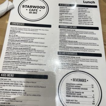 Starwood Cafe - Lunch 8-2025 - Breakfast & Brunch Near Me - Trophy Club, Texas Starwood Cafe - Lunch 8-2025 - Breakfast & Brunch Near Me - Trophy Club, Texas