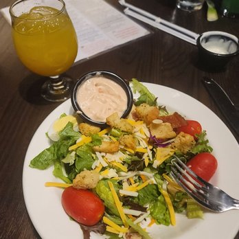 Local Goat - Smoked Old fashioned and dinner salad. - New American Near Me - Pigeon Forge, Tennessee Local Goat - Smoked Old fashioned and dinner salad. - New American Near Me - Pigeon Forge, Tennessee
