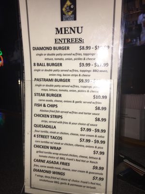 Menu photo 3 Diamond Billiards Rancho Cordova, CA Menu photo 3 Diamond Billiards Rancho Cordova, CA