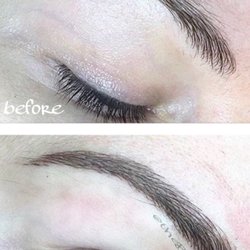 Thebrowco - Before and after first microblading session