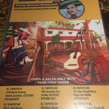 El Tapatio - Cover menu - Mexican Near Me - Page, Arizona El Tapatio - Cover menu - Mexican Near Me - Page, Arizona