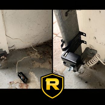 Garage Door Rangers - Safety sensor upgrade, because the old ones wouldn't allow the door to close. - Garage Door Services Near Me Garage Door Rangers - Safety sensor upgrade, because the old ones wouldn't allow the door to close. - Garage Door Services Near Me