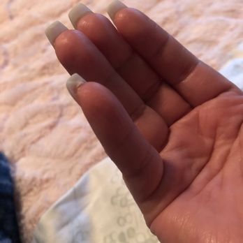 Honest Nails & Spa - Dried acrylic under nails left behind. - Nail Salons Near Me - Covington, Washington