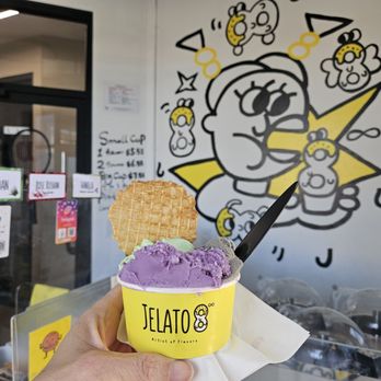 Jelato88 - Pandan (green - so delicious and refreshing!), black sesame (tied for favorite!), and ube (purple) gelatos - Gelato Near Me - Tempe, Arizona