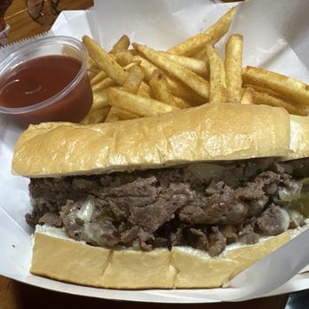 Burnin Daylight Brewing - Dry salty burger with very minimal stopping and hardly any cheese. Fries are on point though - Brewpubs Near Me - Lomita, California