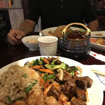 Sunny's Sushi - New York steak and shrimp combo w fried rice and mixed veggies. - Sushi Bars Near Me - El Paso, Texas Sunny's Sushi - New York steak and shrimp combo w fried rice and mixed veggies. - Sushi Bars Near Me - El Paso, Texas