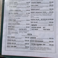 Green's Barbecue Bar - Menu 2