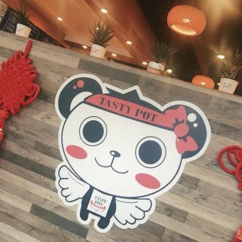 Tasty Pot - Cute logo at the entrance/waiting area (minimal seating/space for waiting) - Hot Pot Near Me - Concord, California Tasty Pot - Cute logo at the entrance/waiting area (minimal seating/space for waiting) - Hot Pot Near Me - Concord, California