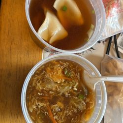 Panda King - 19. Wonton Soup 28. Hot and Sour Soup