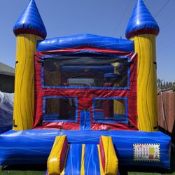 Jonas Jumper Rentals - Our famous standard 13x13 bounce house called "Jonas playhouse" has two pop ups inside and light package available