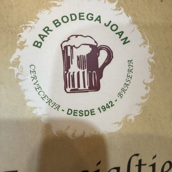 Restaurante Bodega Joan - Cover of the menu - Tapas Bars Near Me - Barcelona, B Restaurante Bodega Joan - Cover of the menu - Tapas Bars Near Me - Barcelona, B