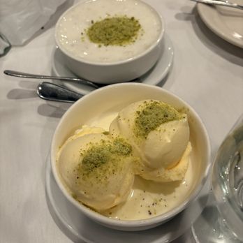 Kabul Afghan Cuisine - Rosewater ice cream and cardamom rice pudding - Afghan Near Me - Sunnyvale, California Kabul Afghan Cuisine - Rosewater ice cream and cardamom rice pudding - Afghan Near Me - Sunnyvale, California