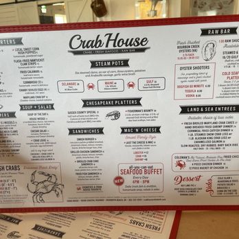 Crab House - Crab House Menu - Seafood Near Me - Rehoboth Beach, Delaware Crab House - Crab House Menu - Seafood Near Me - Rehoboth Beach, Delaware