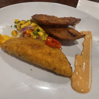 Hercules - Shrimp Empanadas.... Good flavor but soggy with the wetness of the salsa. - Mexican Near Me - Los Gatos, California