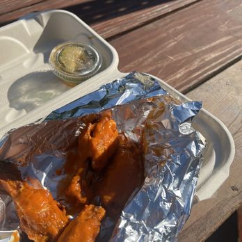 Side Biscuit - Some wings - Chicken Wings Near Me - Ann Arbor, Michigan